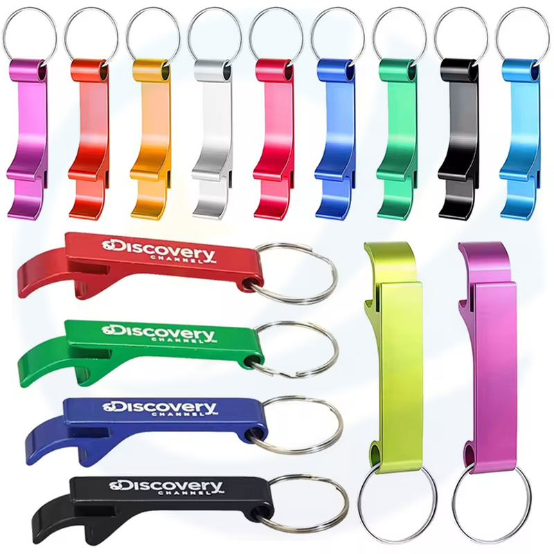 Mini Portable Pocket Metal Bar Tools Bottle Opener Aluminum Key Ring Keychain Beer Bottle Opener