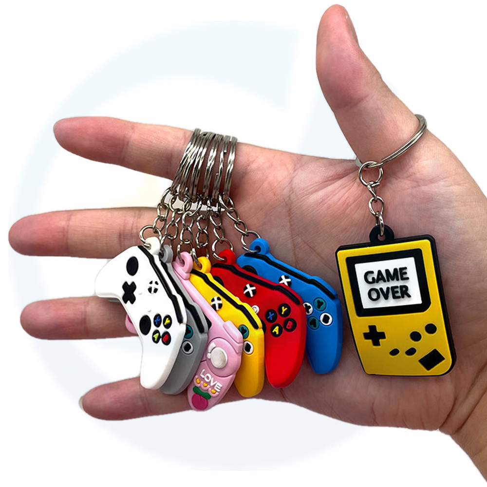 Customized manufacturers Soft custom logo wholesale pvc rubber anime key chains