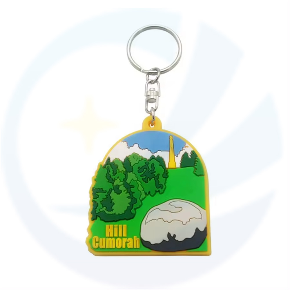 Customized tourist souvenirs, scenic spots, and landscape PVC soft rubber keychains