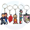Factory Customised Design Rubber Keychain 3D Cartoon Pvc Keychain