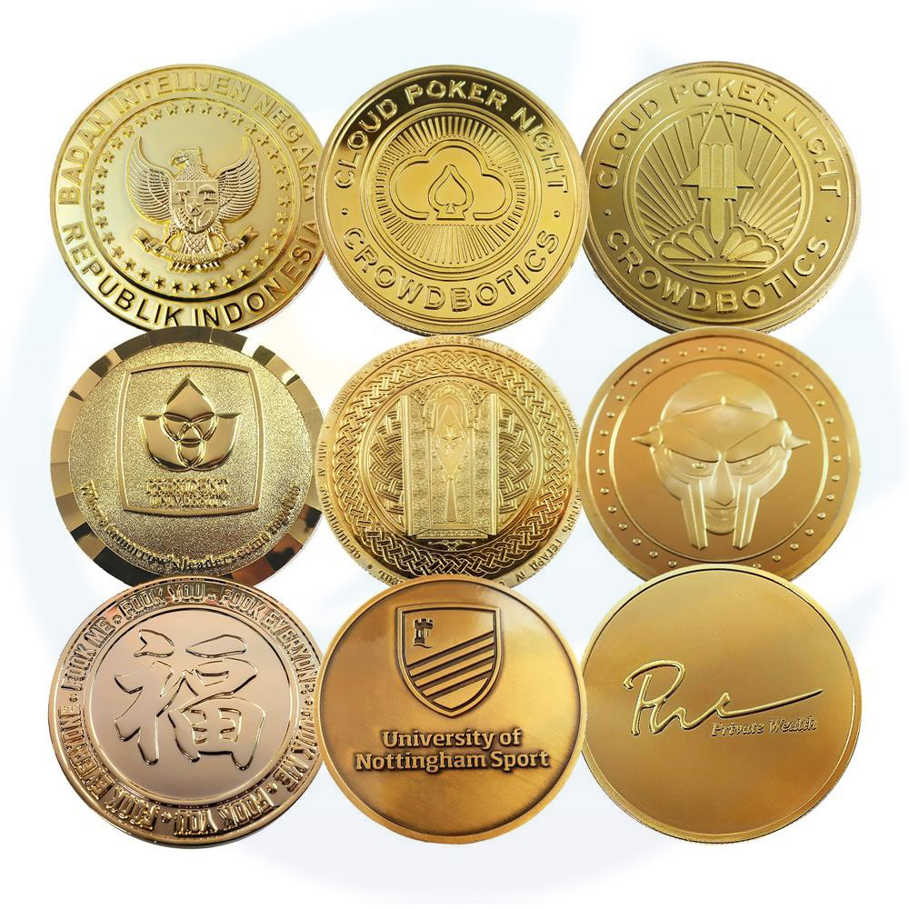 Metal Commemorative 18K 24K Souvenir Gold Coin Maker