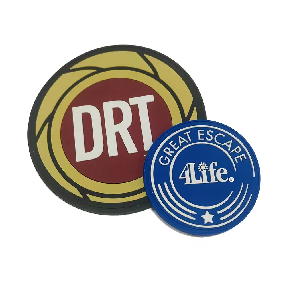 Custom 3d Soft Embossed Brand Logo PVC Patches
