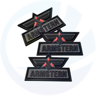 3D Pvc Rubber Patches Hook And Loop Badge