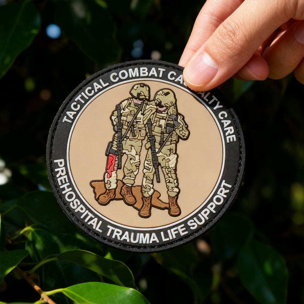 Personalized First Responder PVC Rubber Patch Custom 3D Medical Care Emblem Durable Soft PVC Label