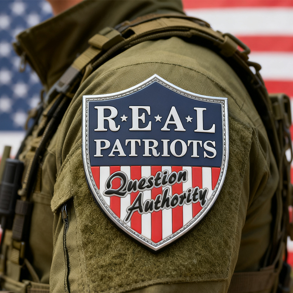 Custom USA Patch Real Patriots PVC Badge Durable Rubber Emblem for Bags and Apparel
