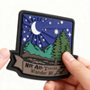 Outdoor Glow PVC Patch Not All Those Who Wander Are Lost Luminous Morale Badge for Backpacks and Jackets