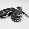 Custom Hold the Line Soft PVC Rubber Keychain Double Sided Handcuff Design Key Ring Personalized Souvenir Gift
