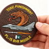 Custom Pakistan F-16 Fighter Unit PL-15 Missile 2D PVC Patch Durable Rubber Emblem Hook and Loop Badge