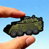 Custom Canada Light Armoured Vehicle PVC Patch – 3D Soft Rubber Tactical Morale Badge with Velcro Backing