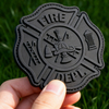 Fire Fighter Department Rescue FD Rubber Patch – Durable PVC Badge for Gear, Backpacks, Jackets