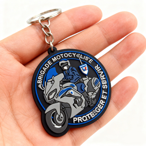 Custom Soft PVC Keychain for Motorbike Lovers & Everyday Heroes – 3D Design Rubber Keychain Manufacturer