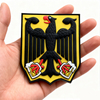 Custom Germany 3D Rubber Patch “BIERADLER” Soft PVC Embossed Eagle Beer Logo Badge Hook and Loop Patch for Jackets Bags