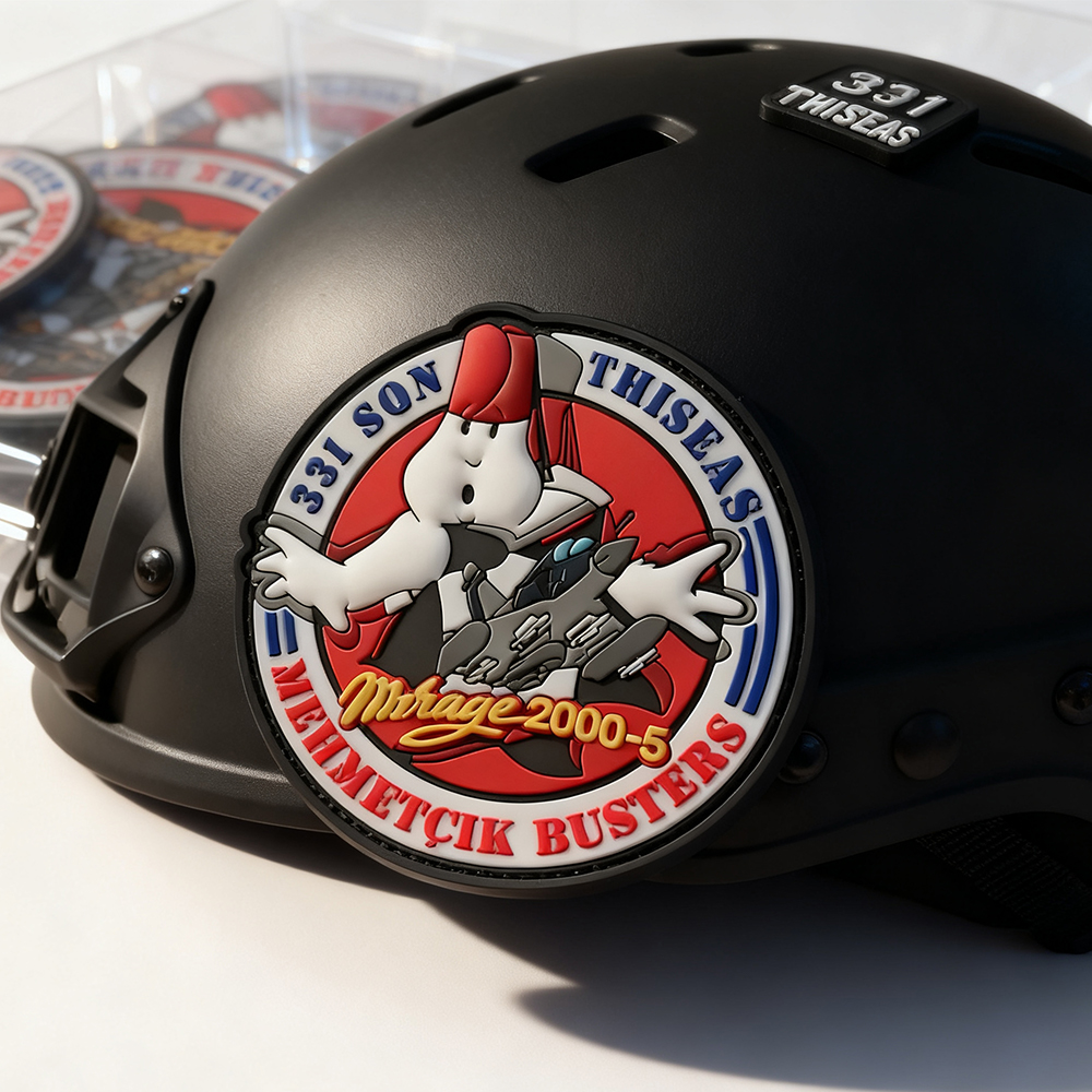 Glow in the Dark Hellenic Wings Patch – Soft PVC Rubber Badge