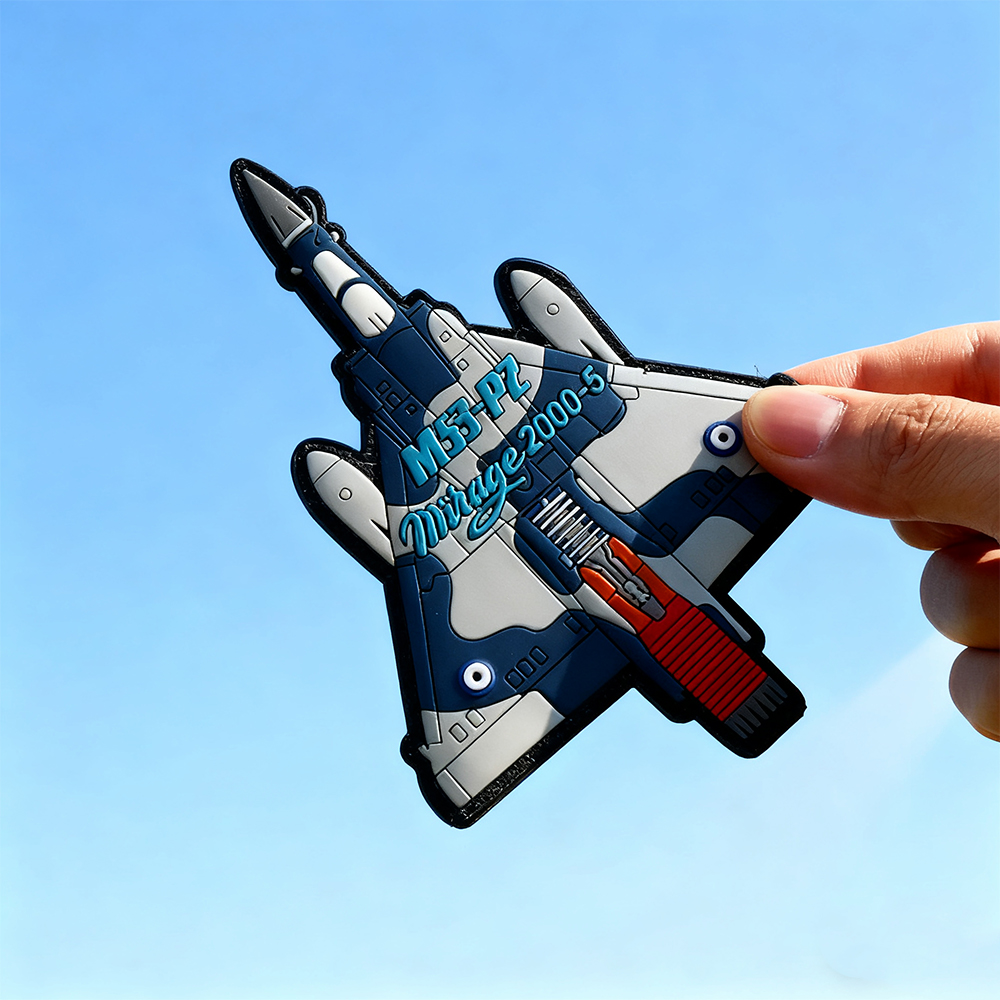 Personalized Greek Squadron PVC Patch – Durable Waterproof Rubber Design