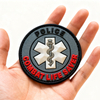 Custom Combat Life Saver PVC Patch 3D Rubber Medical Rescue Patch Hook Loop Logo Patch for Clothing and Outdoor Gear