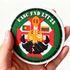 Custom EASC FND LTU25 Lithuania PVC Patch 3D Soft Rubber Badge with Hook and Loop Backing