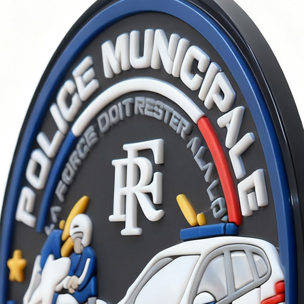 Custom Auto Moto PVC Patch 3D Soft Rubber Logo Badge Durable Embossed PVC Label for Jackets Helmets and Accessories 