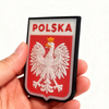 Polish Coat of Arms Eagle PVC Patch – Hook-and-Loop 3D Rubber Badge