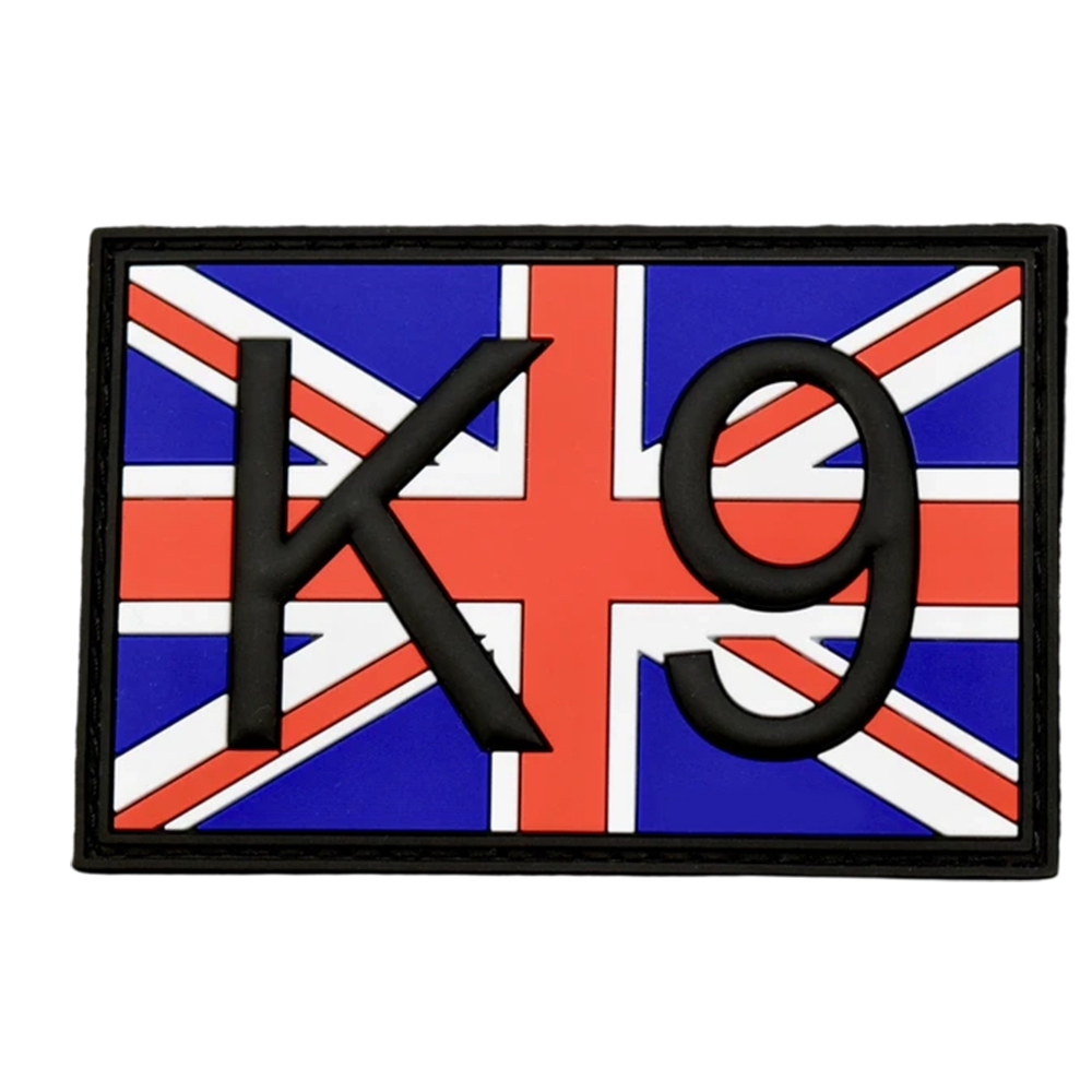 K9 UK Us Flag 3D PVC Morale Patch – Dog Handler Rubber Badge with Hook Loop for Backpacks Jackets Outdoor Gear