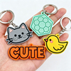 Customizable Soft PVC Key Chains Personalized 2D 3D Logo Keychains Business & Personal Gift Soft Rubber Promotional Carabiners