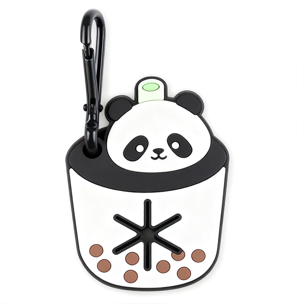 Beer Shape Hands Free Dog Poop Bag Holder Silicone Wine Barrel Funny Cute Boba Coffee Poop Bag Holder with Hanging Clip