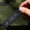 Striped Airgun Function PVC Patch 3D Soft Rubber Badge Hook and Loop Durable Tactical Style Patch