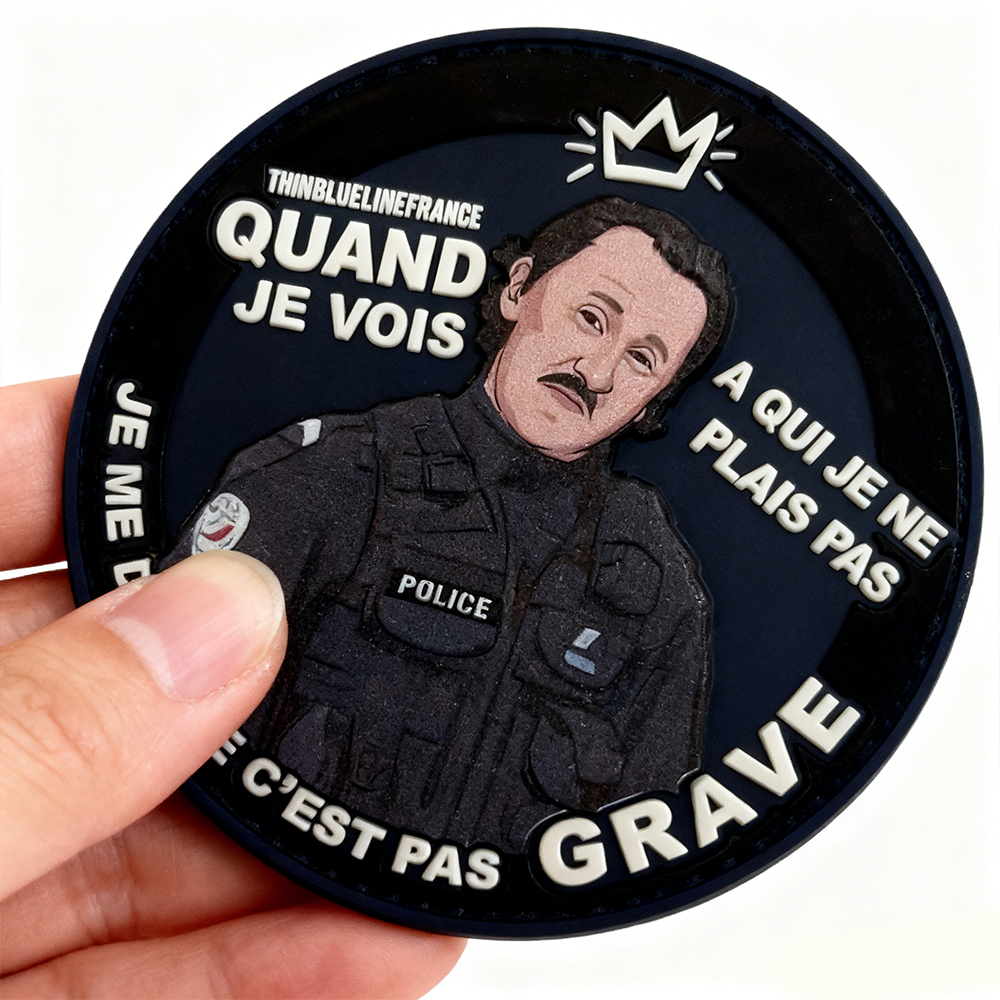 JC Revanche UV Printed PVC Patch Durable Soft Rubber Badge Custom Gear Patch High Detail UV Print PVC Emblem for Bags Jackets Apparel