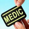 Custom Glow in the Dark “Medic” PVC Patch | 3D Rubber Medical Badge with Velcro for Backpacks, First Aid Kits & Outdoor Gear