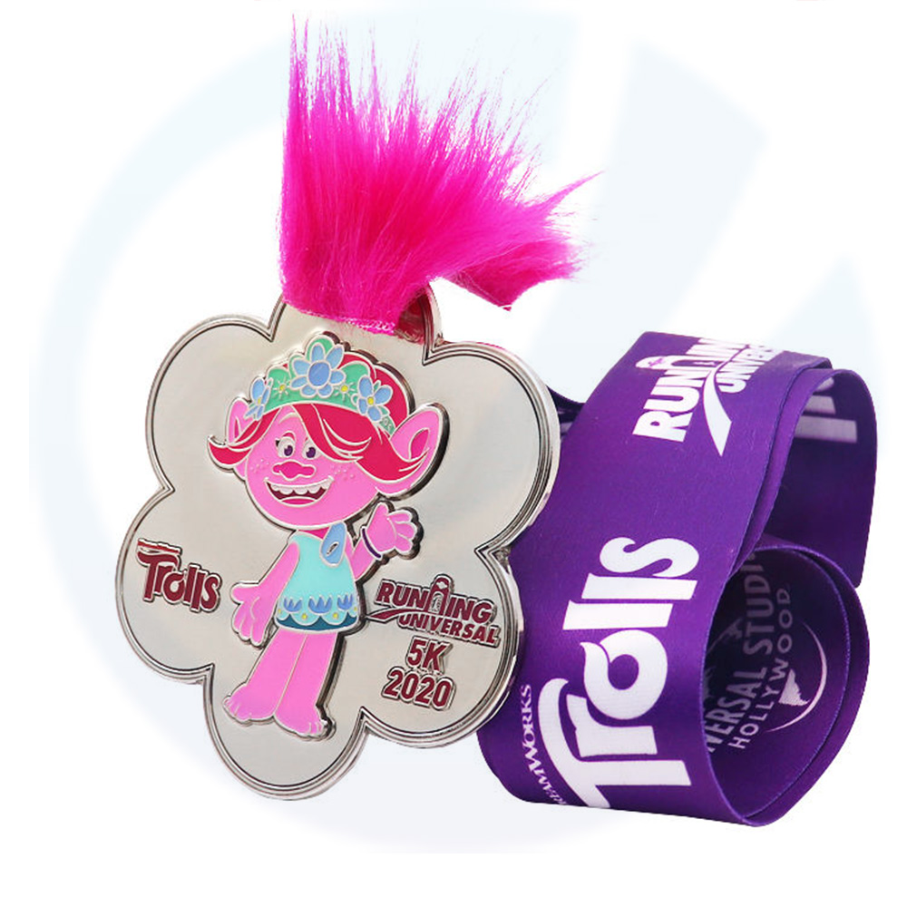 Medallas Custom Logo Kids Large Gold Plated Enamel Colorful Commemorative Clown Carnival Events Medals