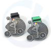 Blank metal 3d sport race riding Bike Ride bicycle cheap custom award cycling medal with ribbon