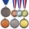 Wholesale Custom Sports Medals Award Metal Blank Medal And Trophies With Ribbon Soccer Swimming Basketball Running Game Medal