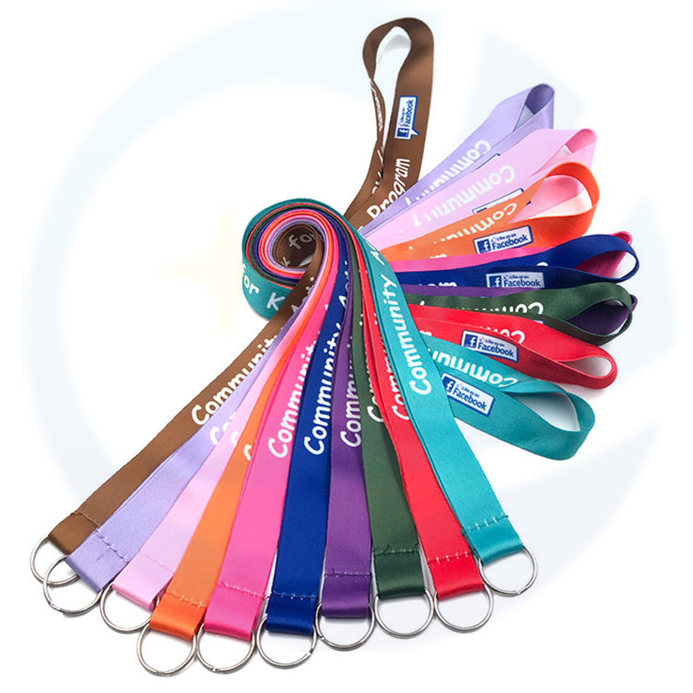 Personalized Custom Printing Logo Lanyard Sublimation Polyester Neck ID Lanyards With Logo Custom