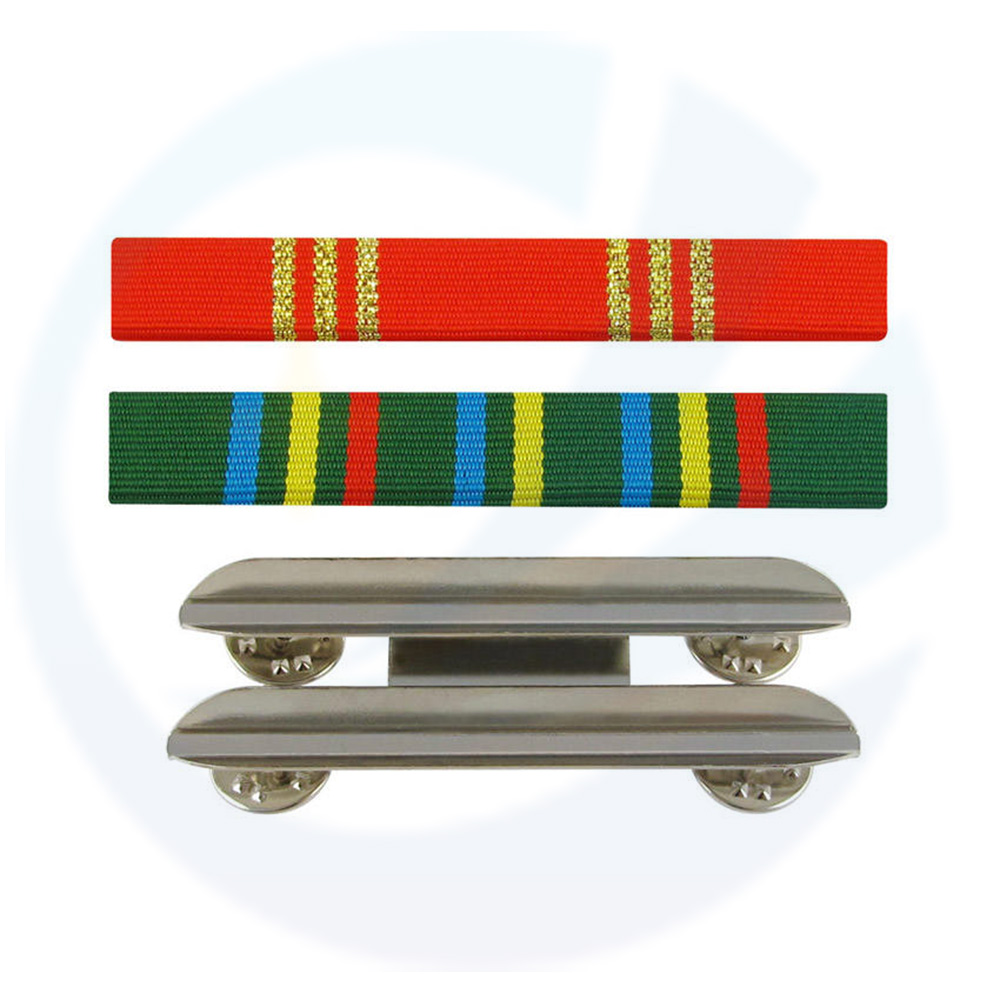 Custom soldier award medal pin stud Ribbon Bar