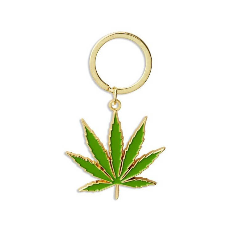 Grass Botany Plant Leaves Leaf weeds Enamel Keychains 