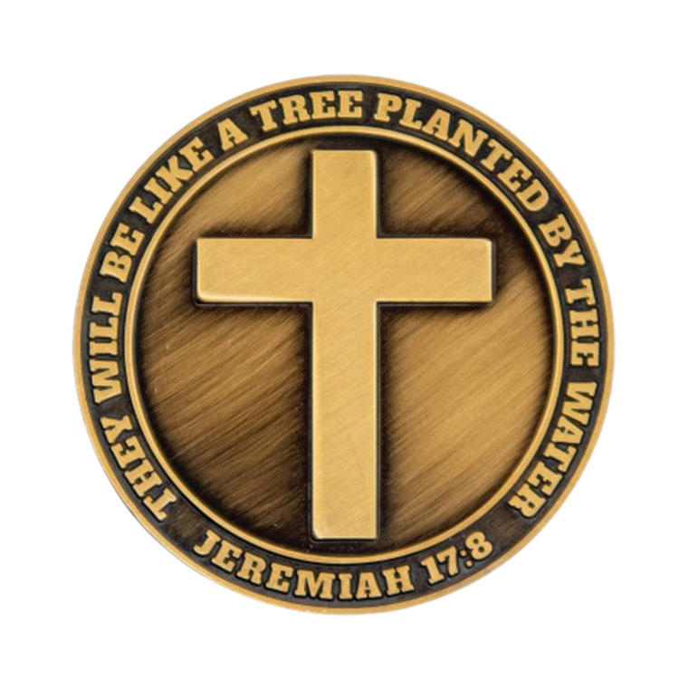 Cross Christianity Christian Religion Religious Challenge Coin