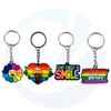 Gay Pride Key Ring Offset Printed Logo Metal Key Chain