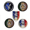 Custom Cool Morale Designer Hat Fabric Woven Full Embroidered Logo Iron on Embroidery Badges French Air Force Patches for Jackets Hats Clothing