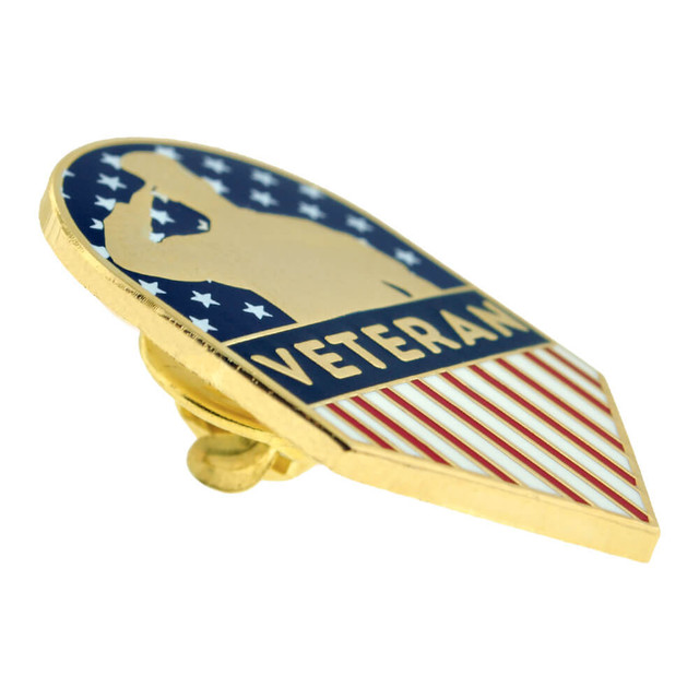 Veteran Shield Pin
