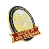 Salute Our Veterans Pin with Magnetic Back