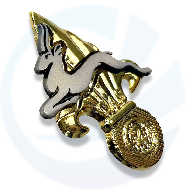 Multiple Metal Pieces Badges