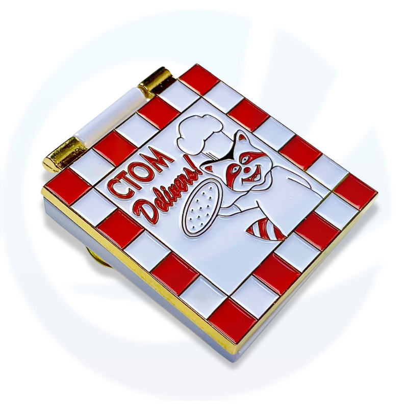 Folding Hinged Enamel Pin