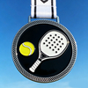 Personalised Creative Design High Quality Racket Shape Pickleball Tournaments Game Pickle Ball Sports Award Medals Medallas Medallion Custom Pickleball Medal