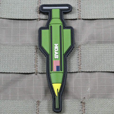USA Style MOAB Patch Design Custom PVC Soft Rubber Emblem American Themed Massive Ordnance Artwork Patch for Apparel and Gear