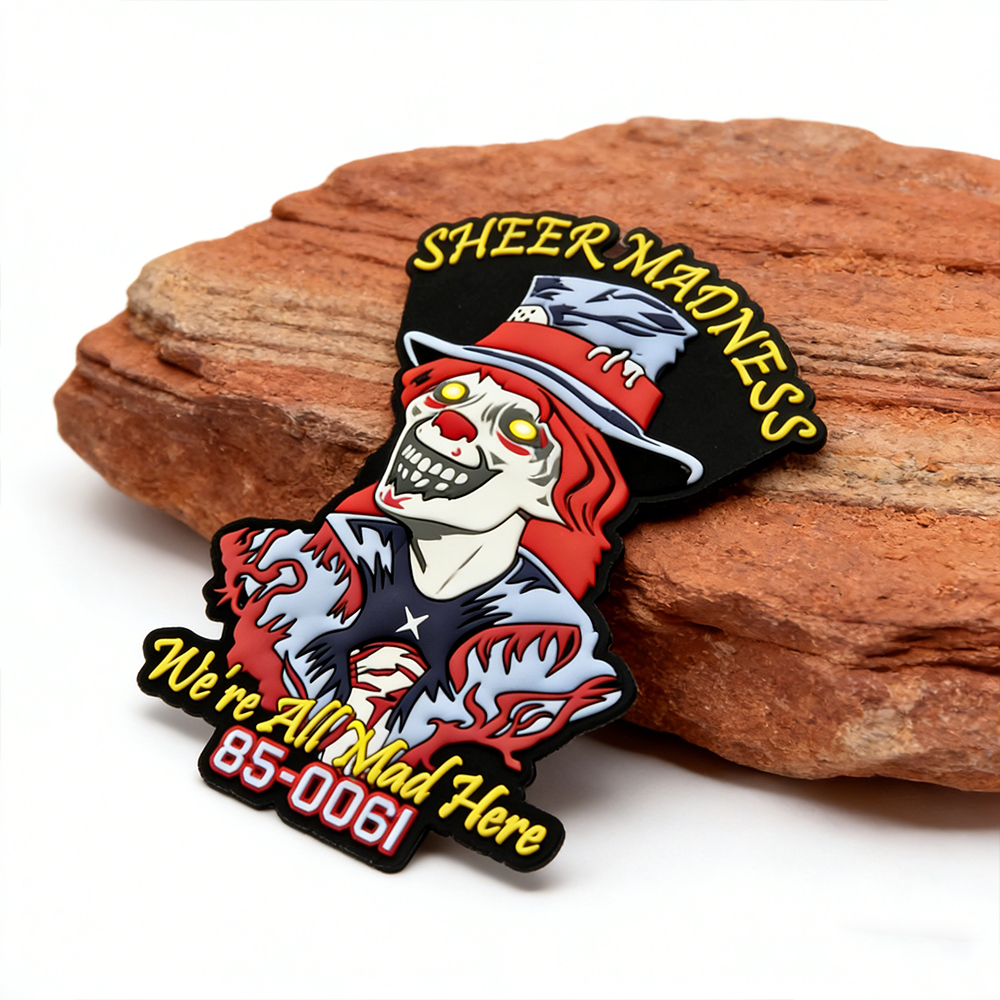 Sheer Madness We’re All Mad Here PVC Patch – Customizable Options From Professional PVC Patch Factory