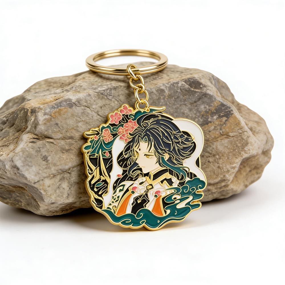 Promotion Gift Wholesale Cute Car Cartoon Animal Custom Logo Blank Soft Hard Enamel Metal Key Chain Custom Keychain