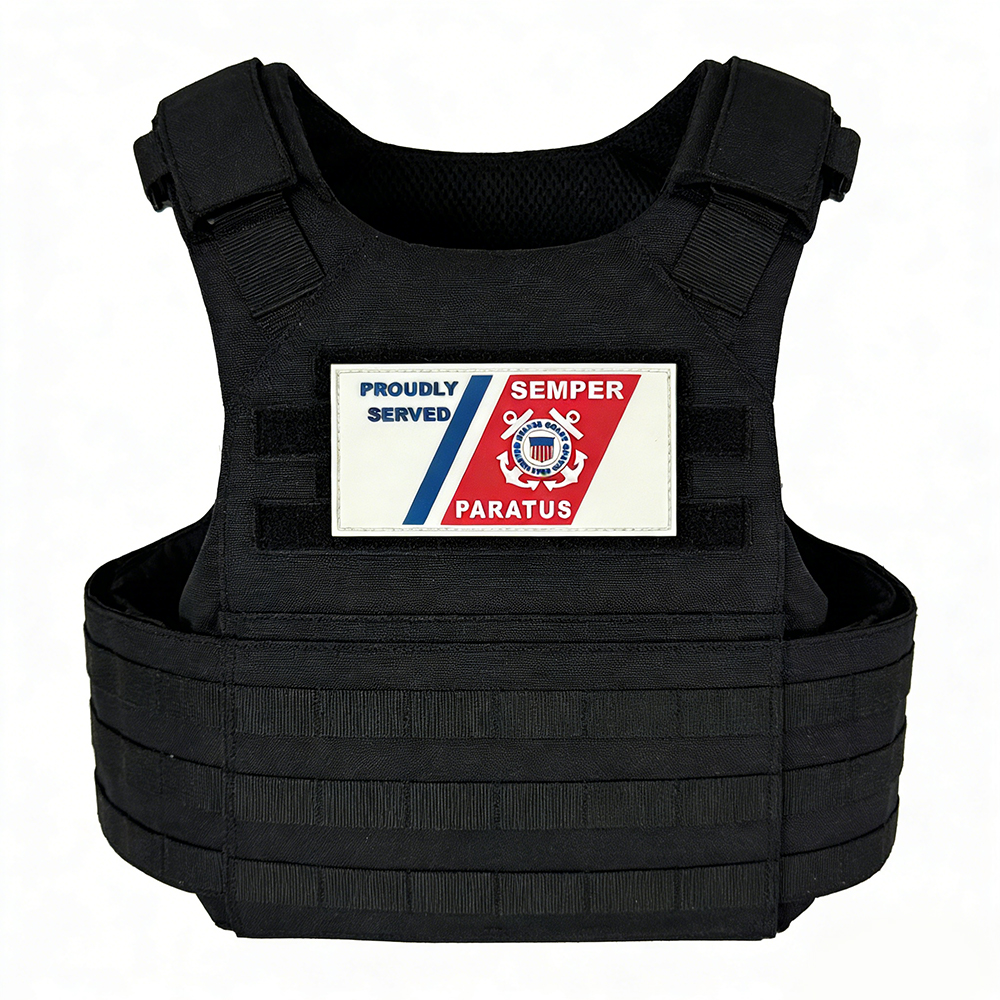 U.S. Coast Guard PVC Patch and Luggage Tag Custom Rubber Patch Durable Identification Tag for Bags Gear and Travel Use