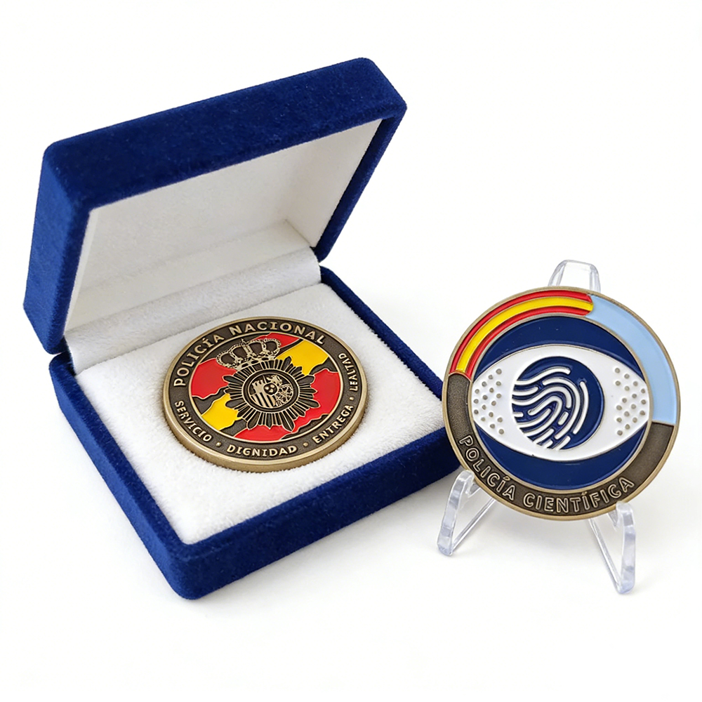 Spain Military Police Anniversary Challenge Coin Custom Metal Enamel Coin