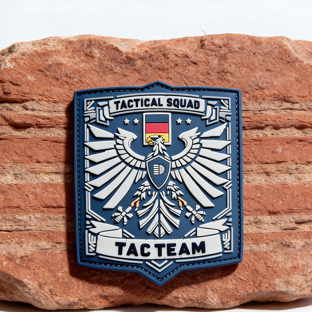 Germany Region Tactical Squad PVC Patch Custom Soft Rubber Emblem TAC TEAM Badge for Gear Apparel Backpacks Decoration
