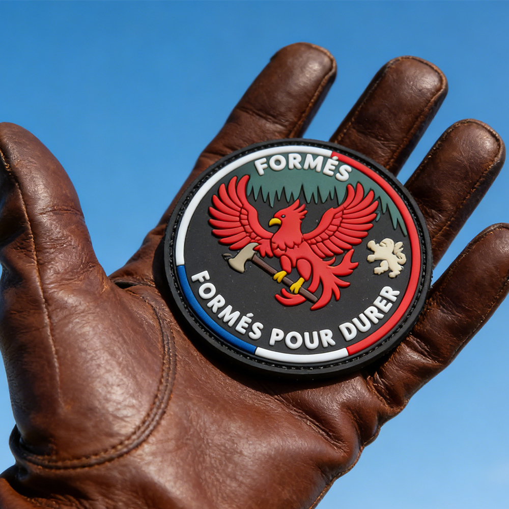 Belgium Regional Crest PVC Patch Custom Round Soft Rubber Emblem European Community Shield Design Durable PVC Patch