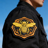 Bee-yond Hexagon 3D Rubber PVC Patch Unique Honeycomb Bee Inspired 3D Patch with Detailed Texture for Accessories and Gifts